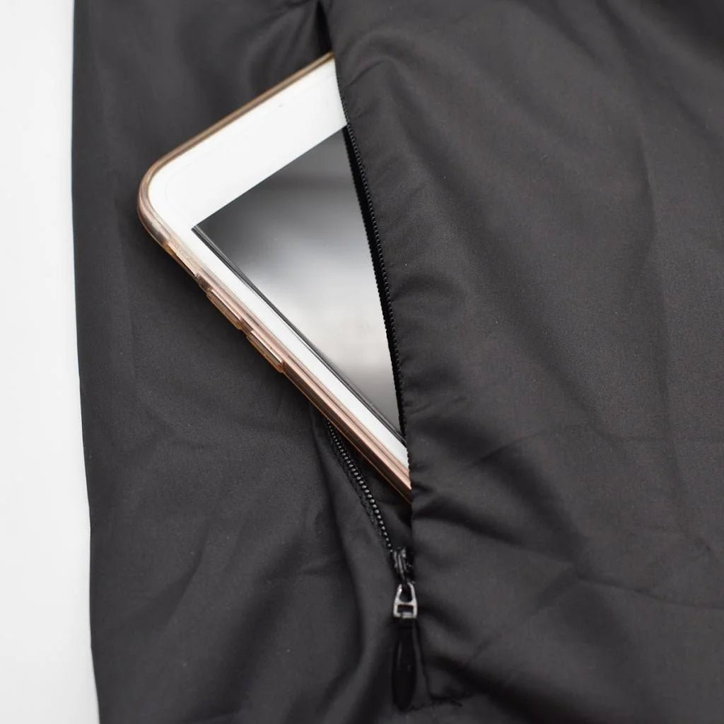 Black XXL Windproof Long-Sleeve Riding Jacket F24187