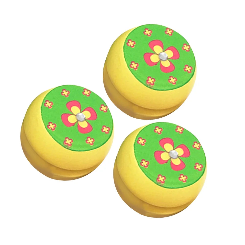 3 Pcs Wooden Bamboo Yoyo Toys D865
