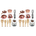 Wooden Kitchen Playset 2 Sets Doll Cooking Rack T61895