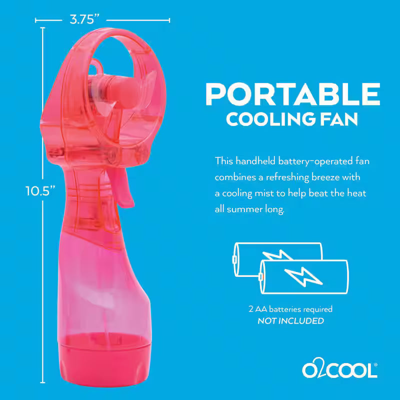 3.07 in. Water Misting Personal Fan H25475