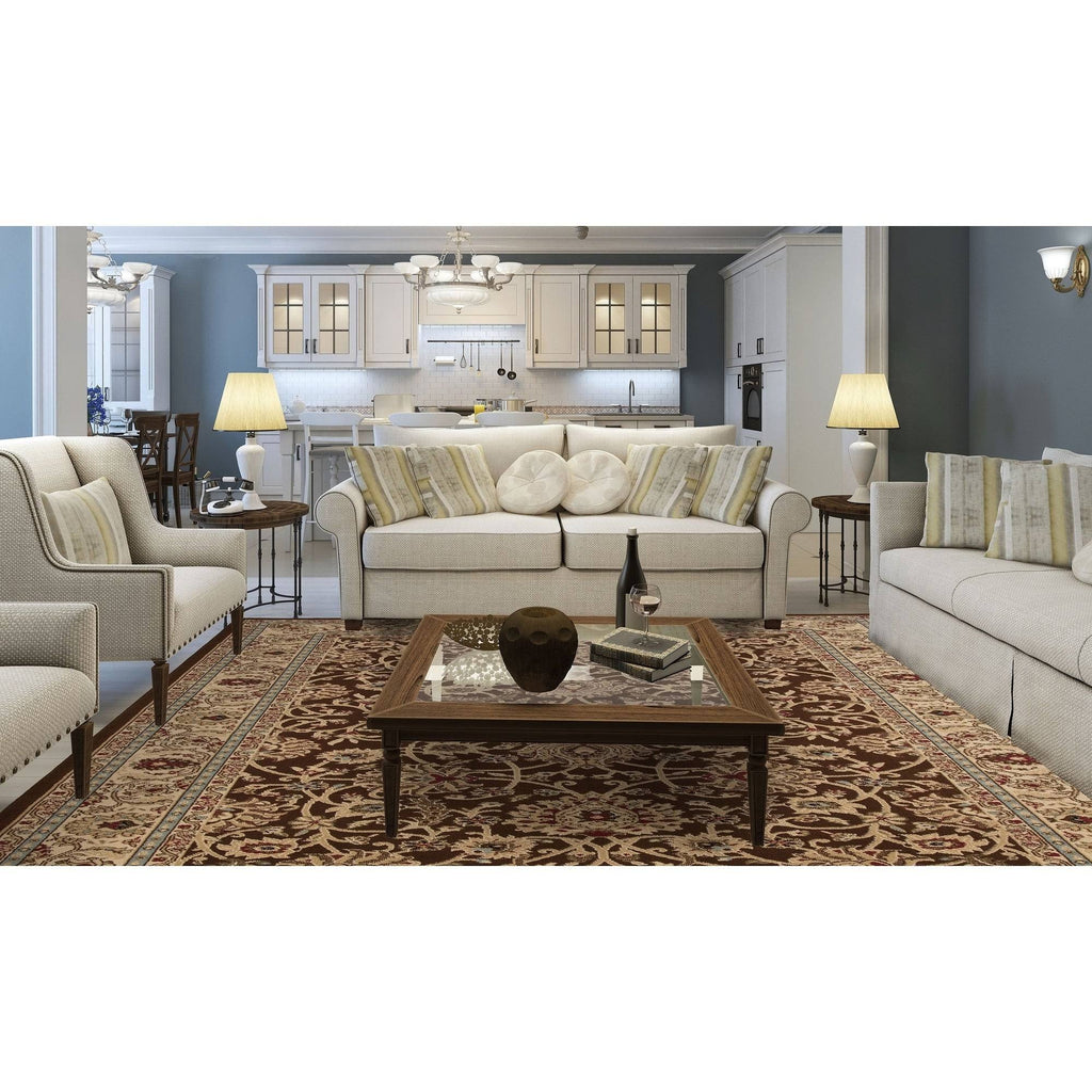Brown Ankara Mahal Rug E354