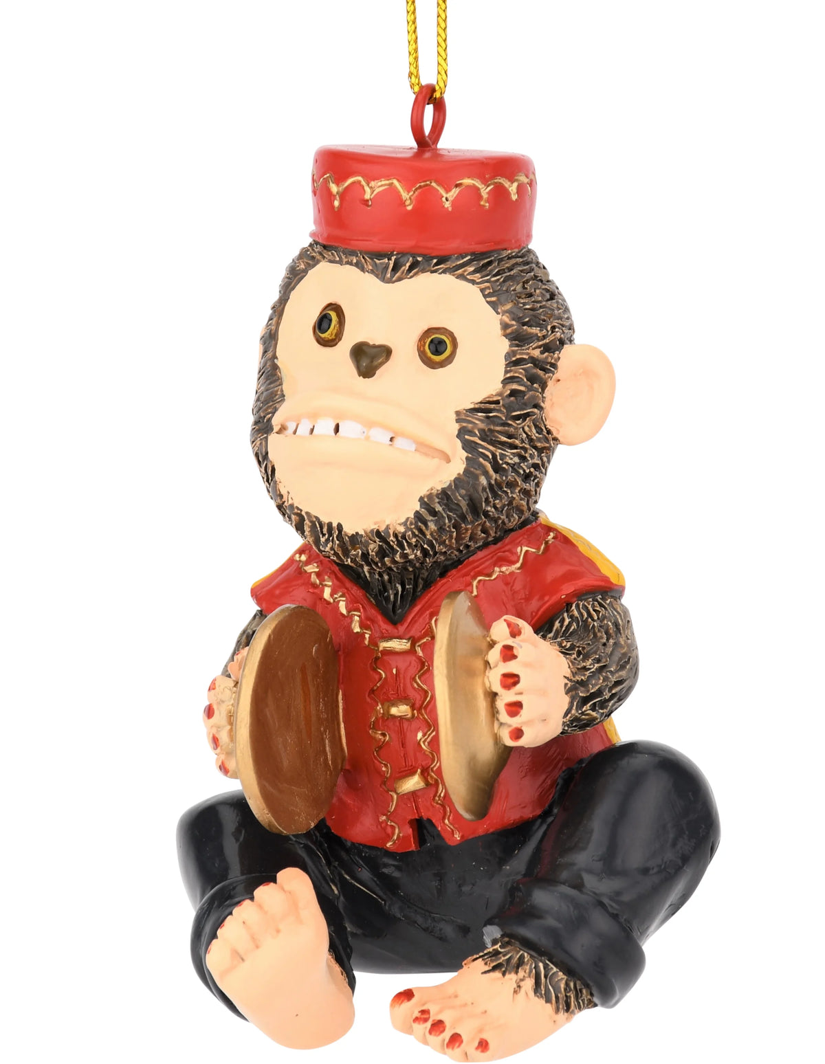 Retro Wind up Toy Cymbals Monkey Christmas Ornaments G816915
