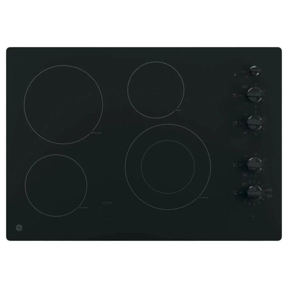 30 inch Black 4 Burner Electric Cooktop X279