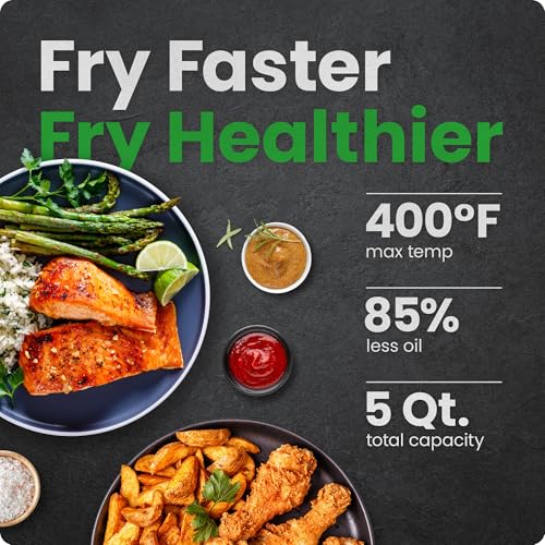 XL 8-Qt Nonstick Stainless Steel Air Fryer W820
