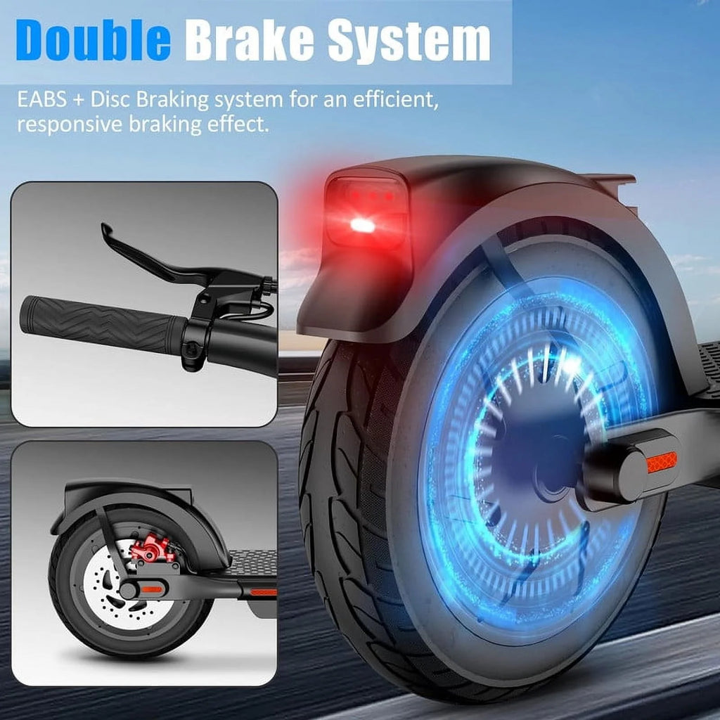 Foldable Electric Scooter 8.5 Solid Tires 19Mph H80702