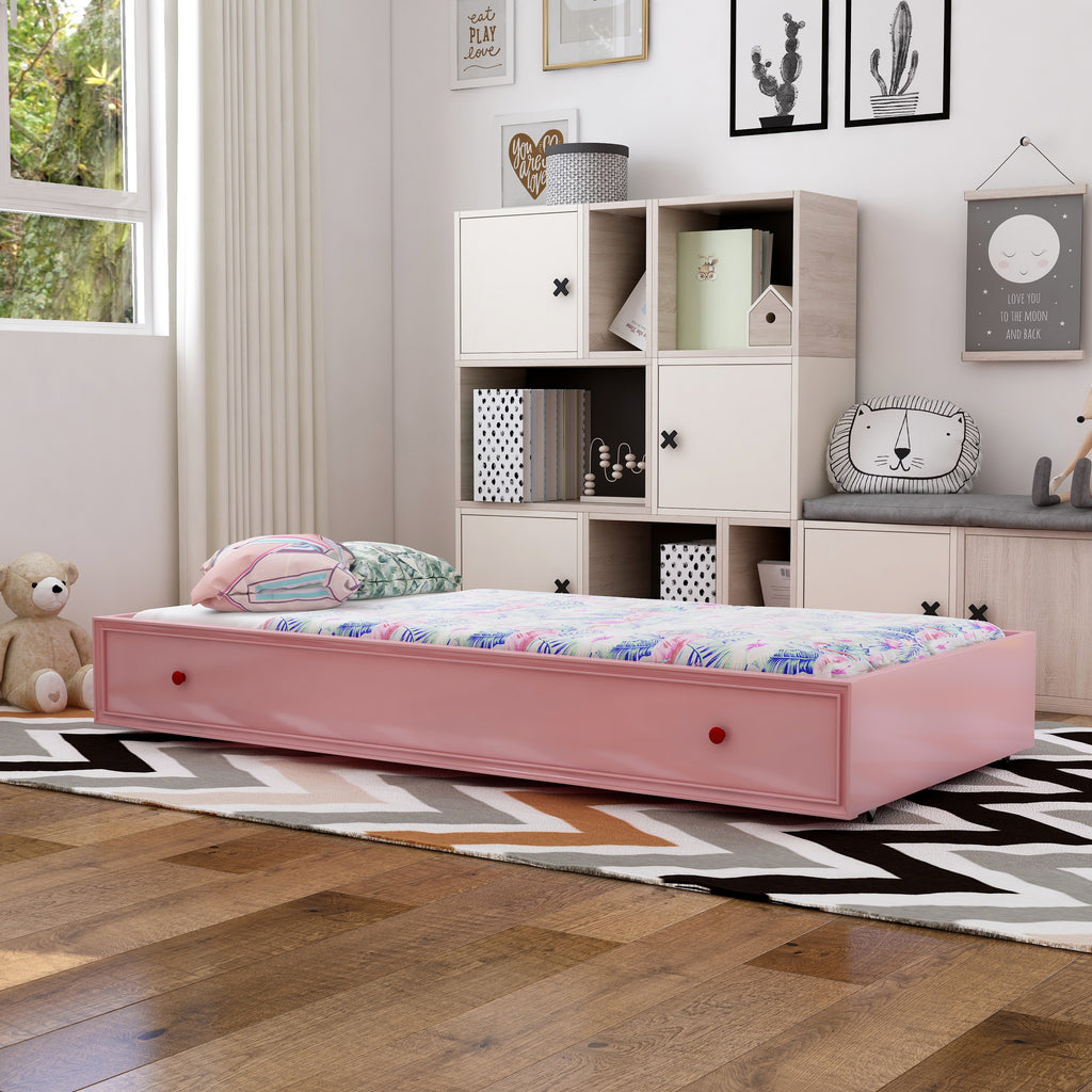 Pink Wood Trundle Q8245