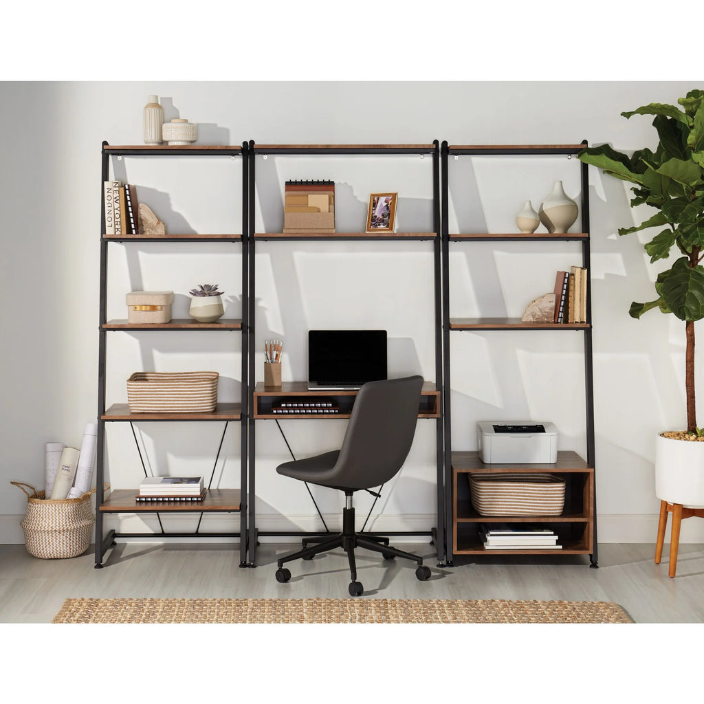 35"W Leaning Computer Desk P582
