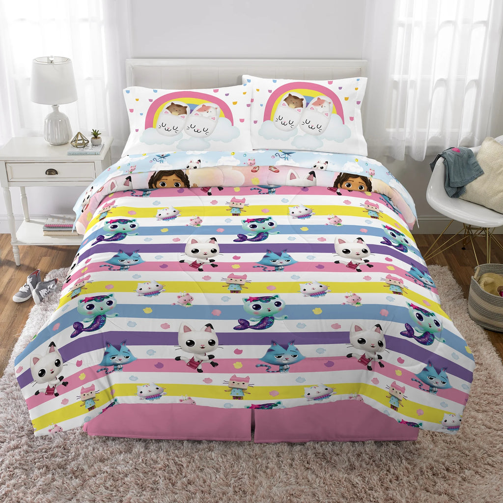 Kids Full Bed in a Bag, Comforter Sheet Set and Tote, Blue Q176902