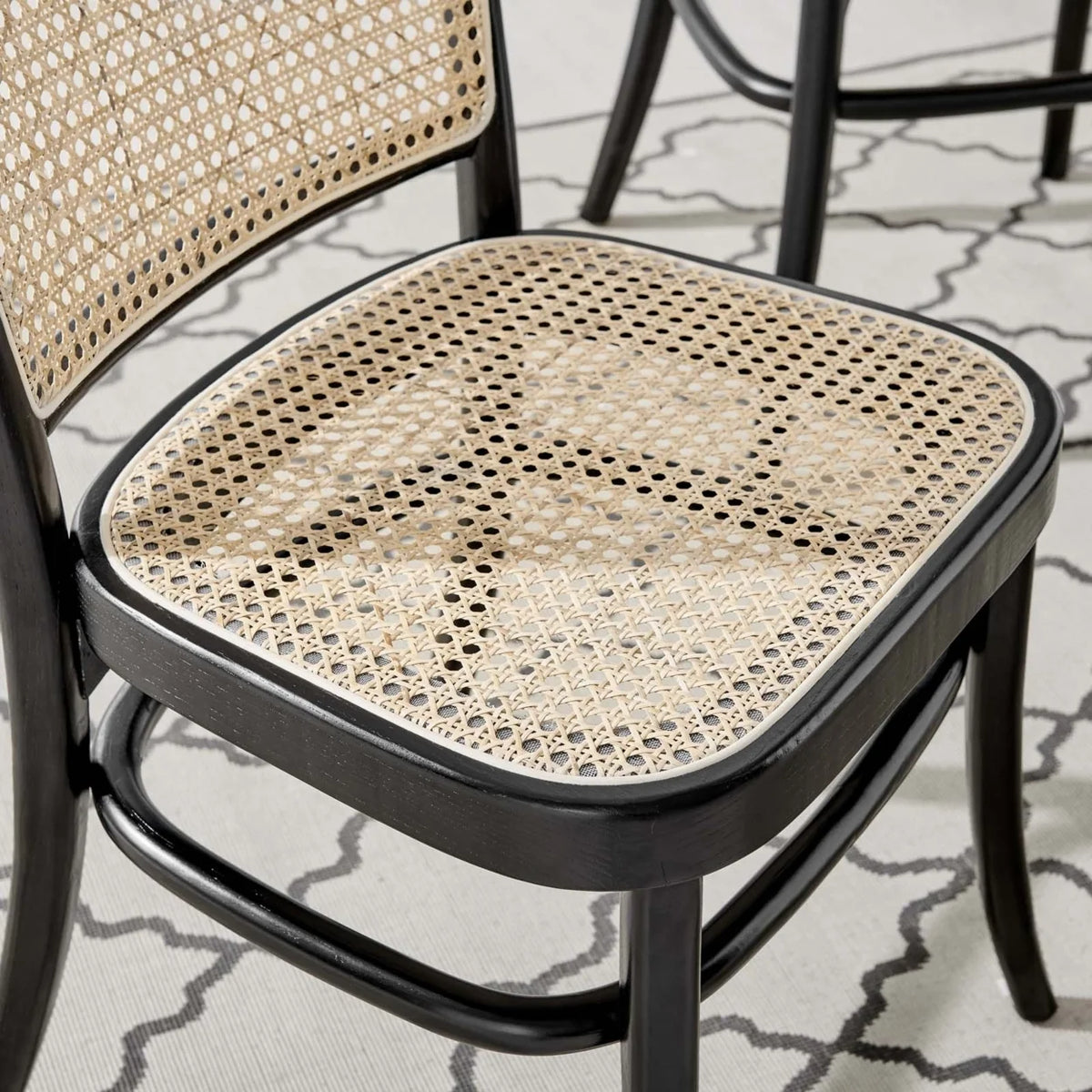 Black Wood Dining Side Chair B711