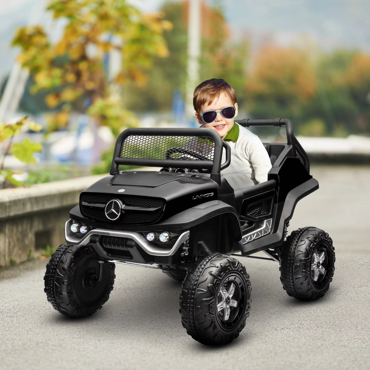 Black 12V Battery Powered Ride on Truck N52853