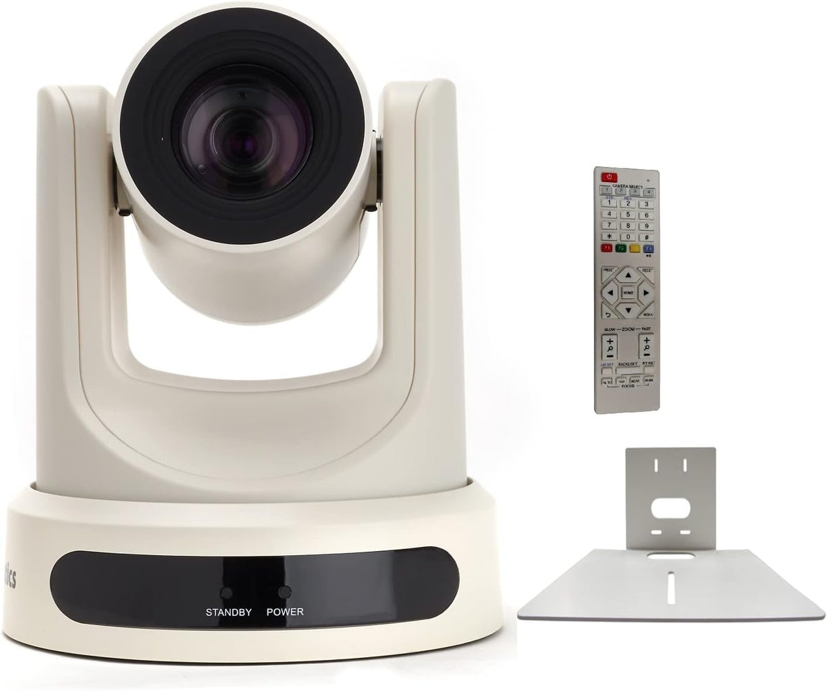 White PTZ Camera with Wall Mount C1520
