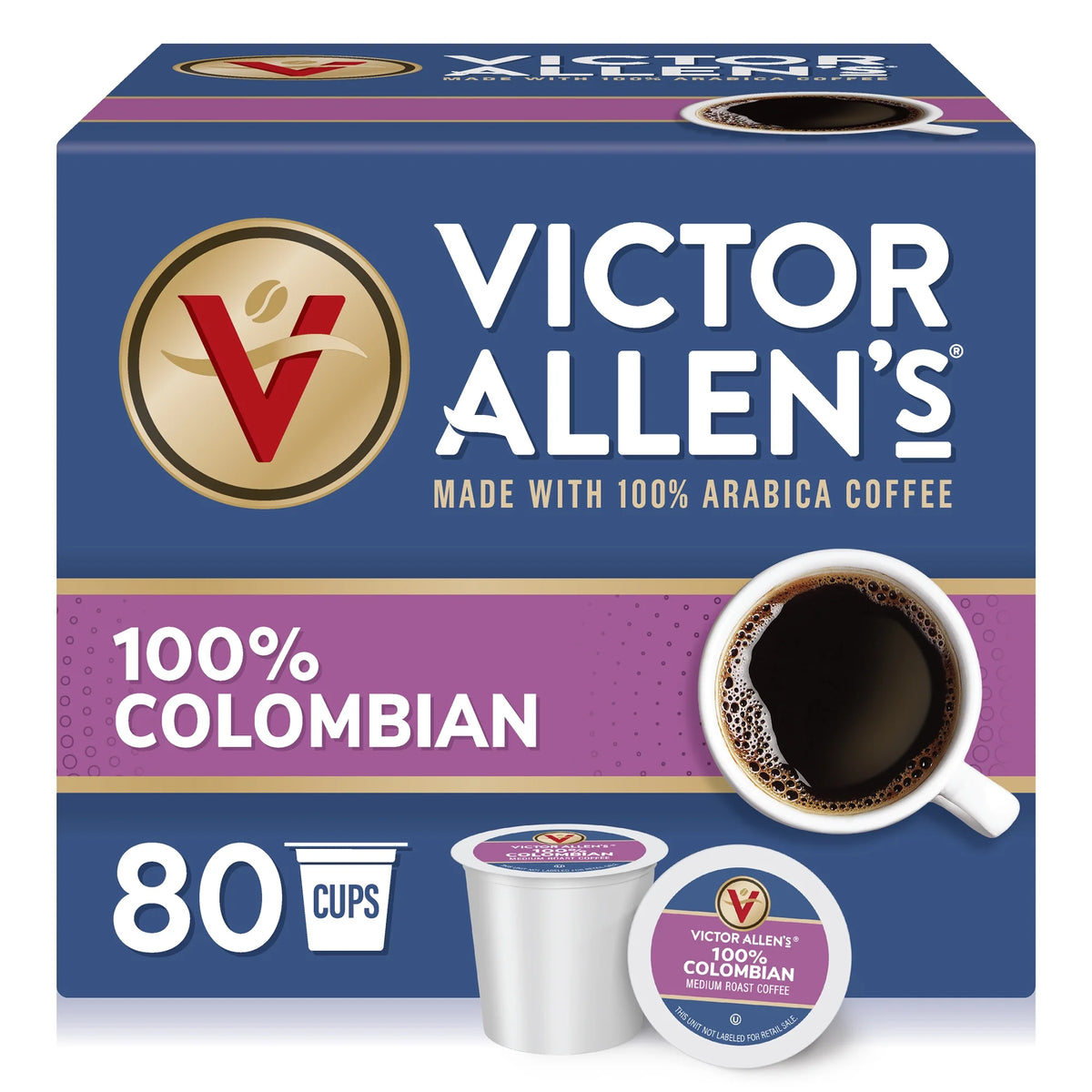 100% Colombian Coffee Single Serve Coffee Pods D539970