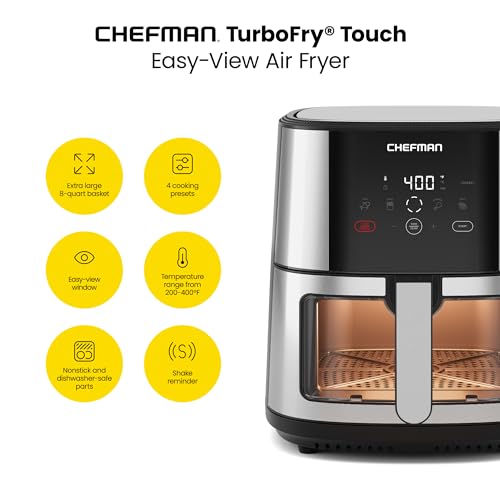 XL 8-Qt Nonstick Stainless Steel Air Fryer W820