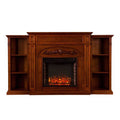 Electric Fireplace with Bookcases Y81122