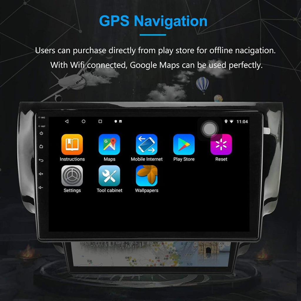 Android 10.1 Car Radio Stereo Navigation Bluetooth Touch Screen D322245