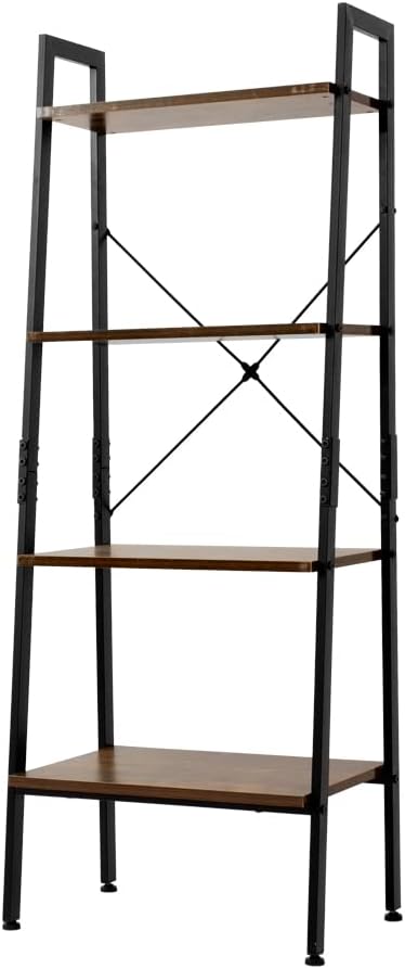 5-Tier Tall Bookcase in Rustic Brown E2385