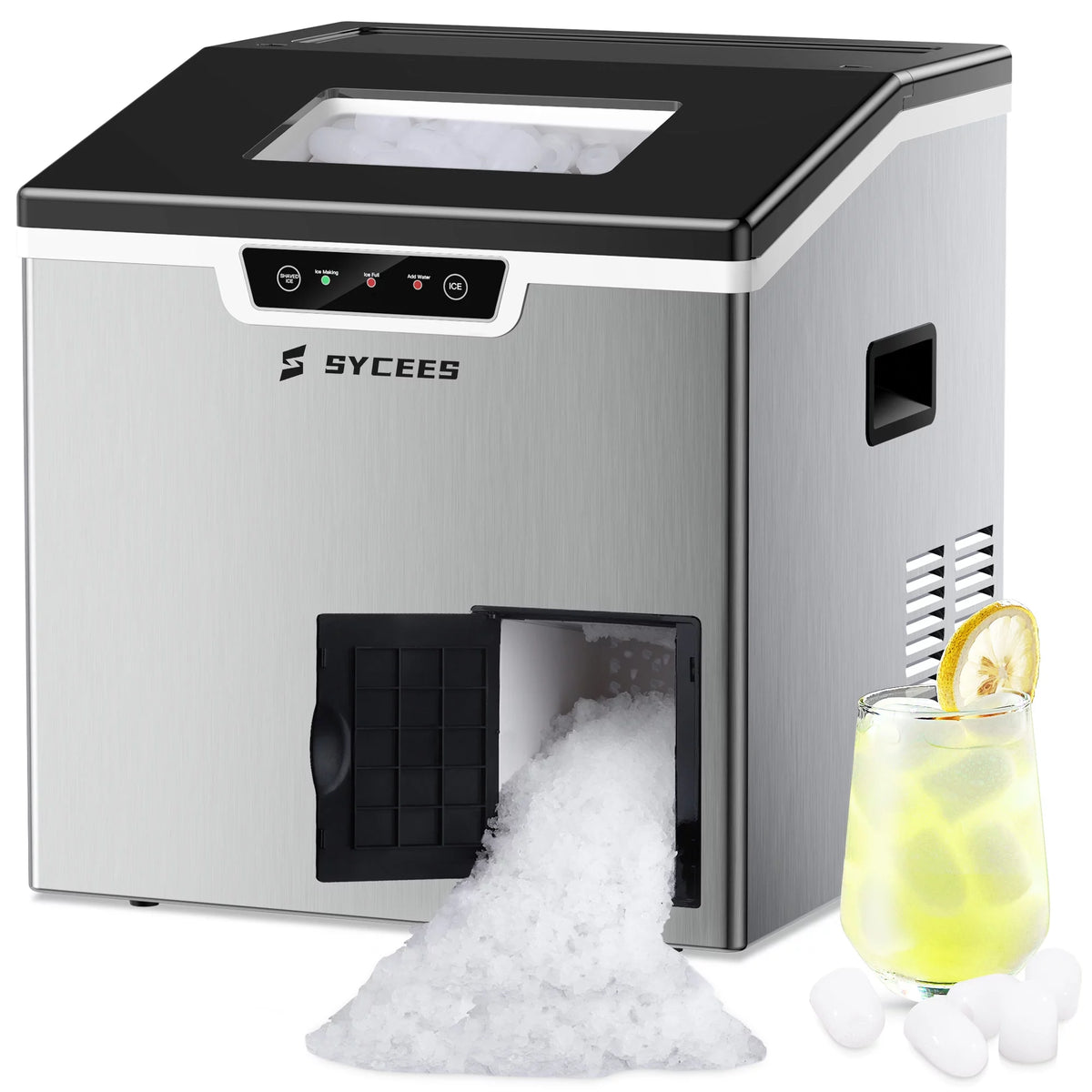 2-in-1 Countertop Ice Maker Machine & Ice Shaver Z193