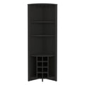 Black Corner Bar Cabinet F8529