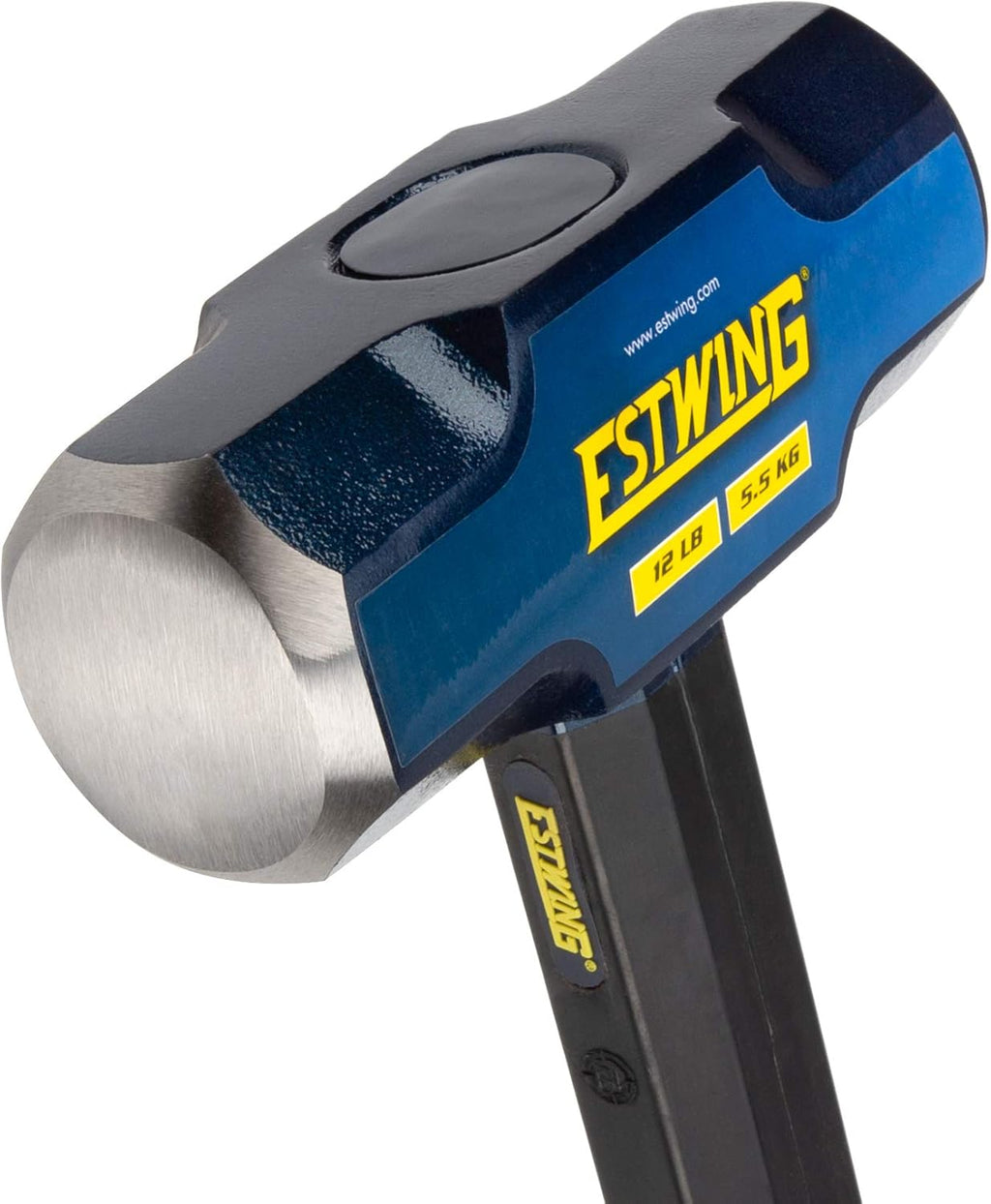 8-Pound Hard Face Sledge Hammer with Vulcanized Rubber Overlay W926838