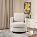 Chenille Round Swivel Accent Chair P23189