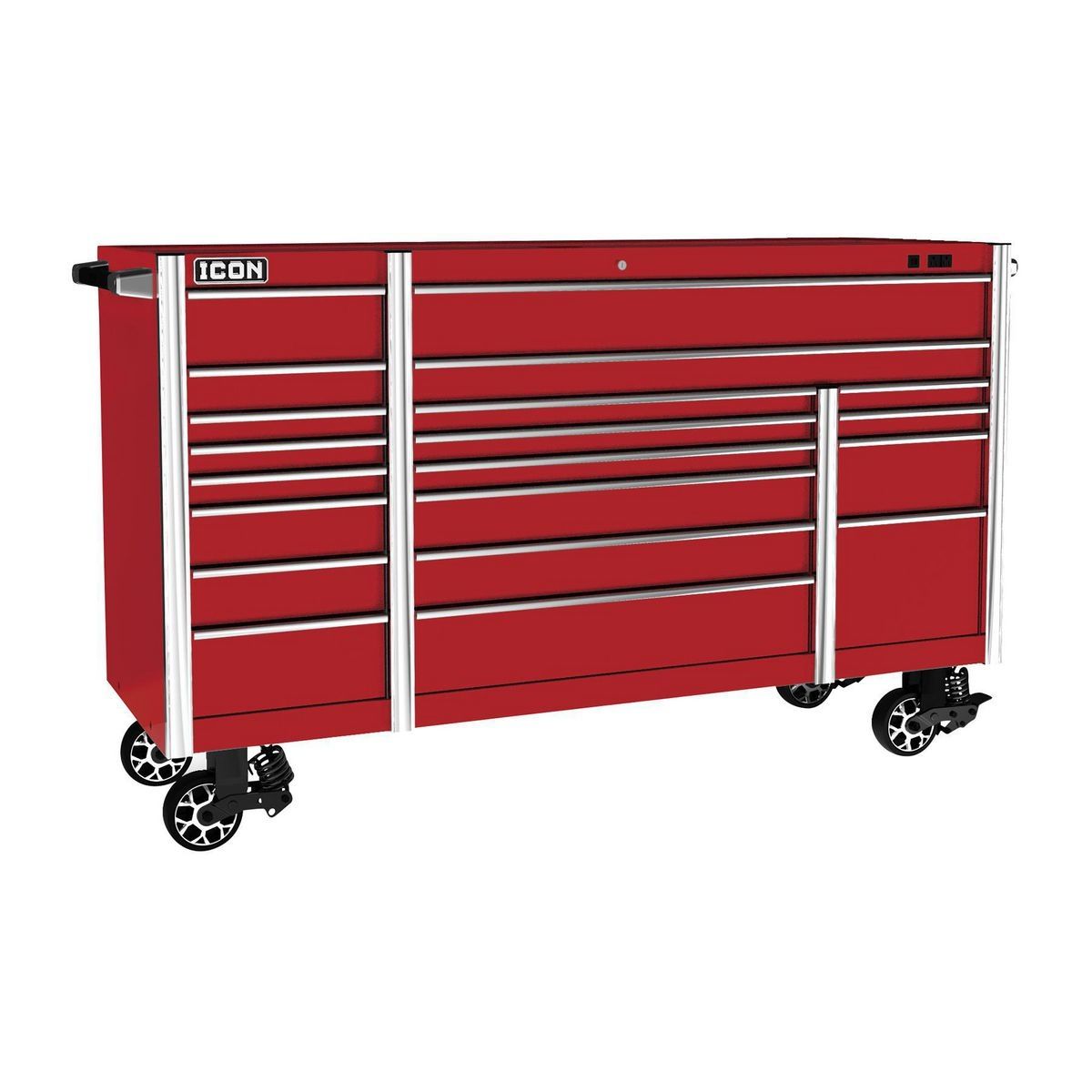 73 in. x 25 in. Red Roll Cab Z27817