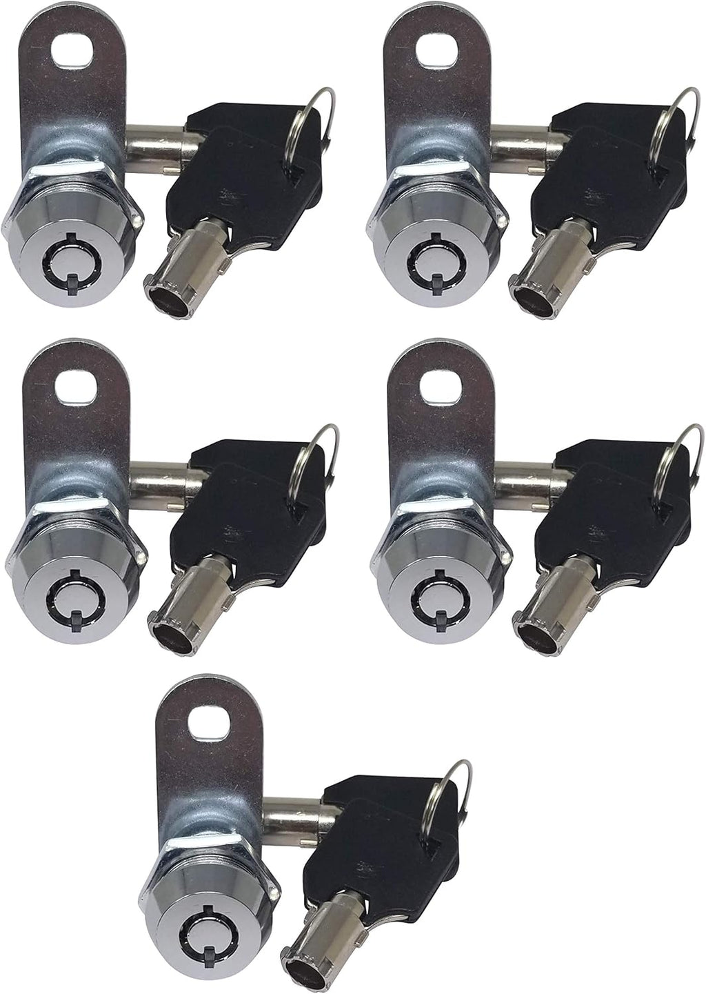 5/8” Tubular Cam Lock Chrome Pack of 5 Q72649