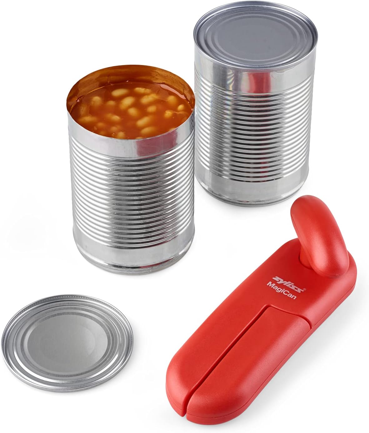 Manual Can Opener with Lid Release - Red R6590