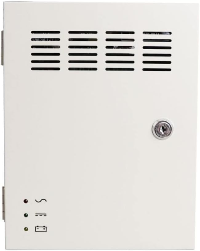 18 Channel 12V 10Amp DC Metal Boxed Cabinet Regulated UPS Power Supply Unit D535738