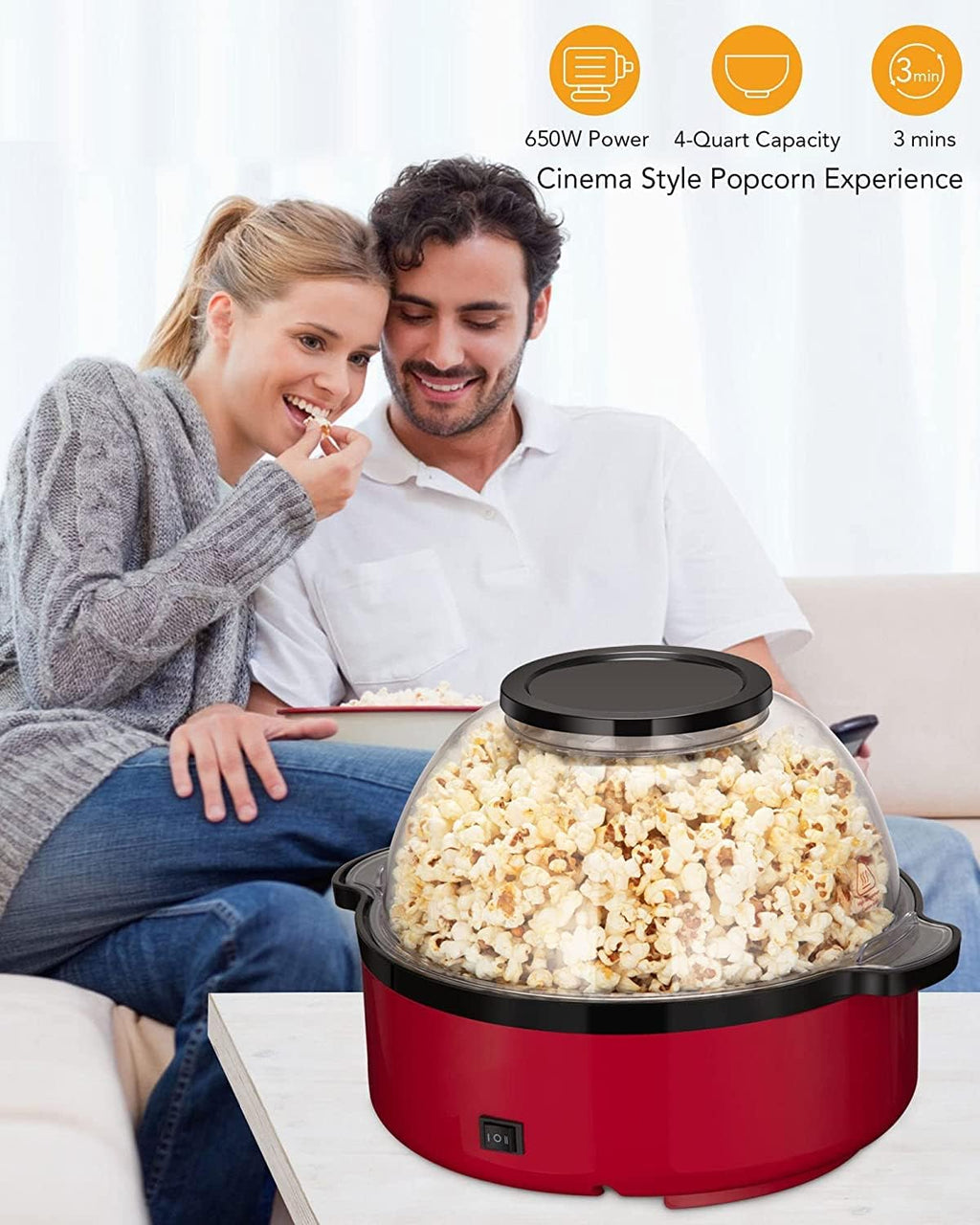 16-Cup Electric Hot Oil Popcorn Popper M281501