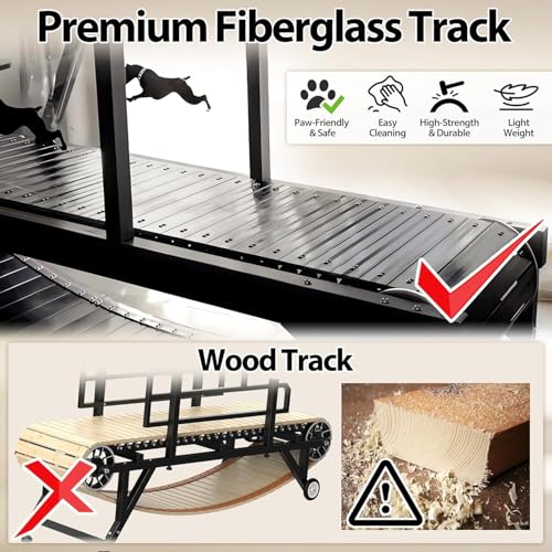 Dog Treadmill with Brake & Plastic Track P458037