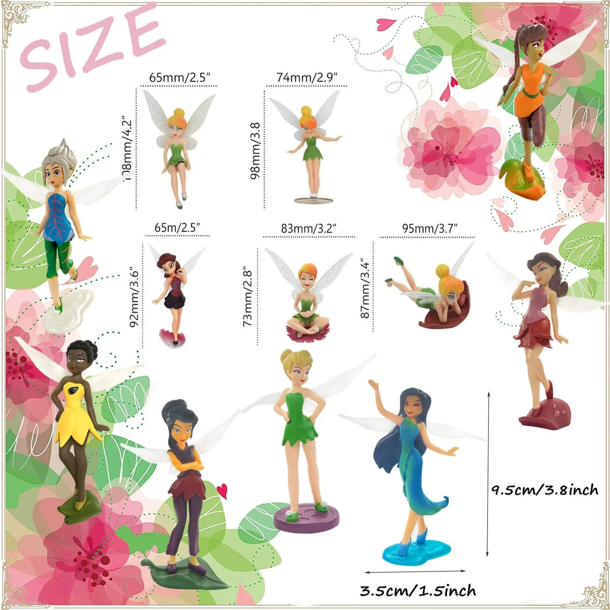 Mini PVC Figures Fairy Cake Topper Dollhouse Decoration E558