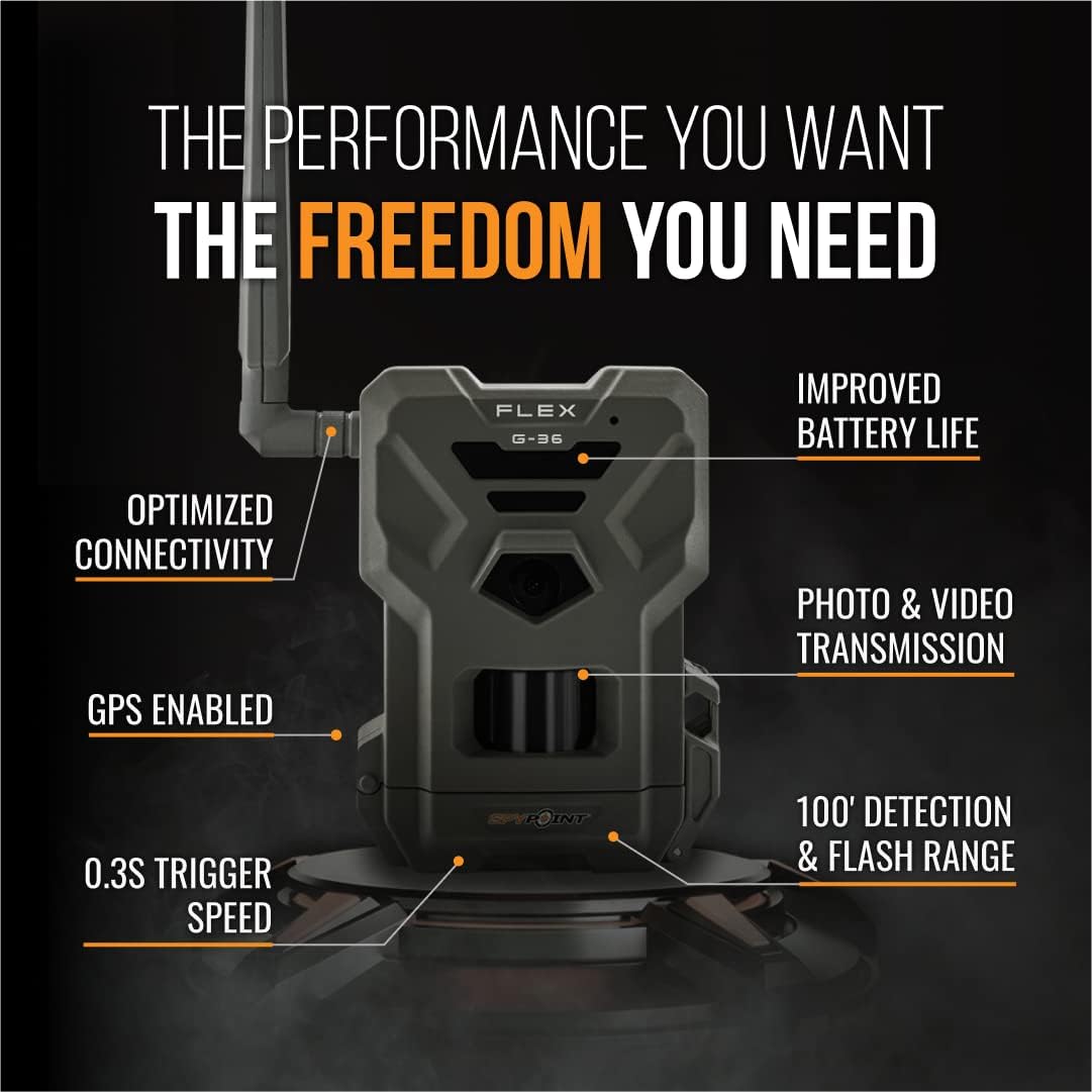 36MP Cellular Trail Camera with Sound, 100' Detection Range (2 Pack) V4229