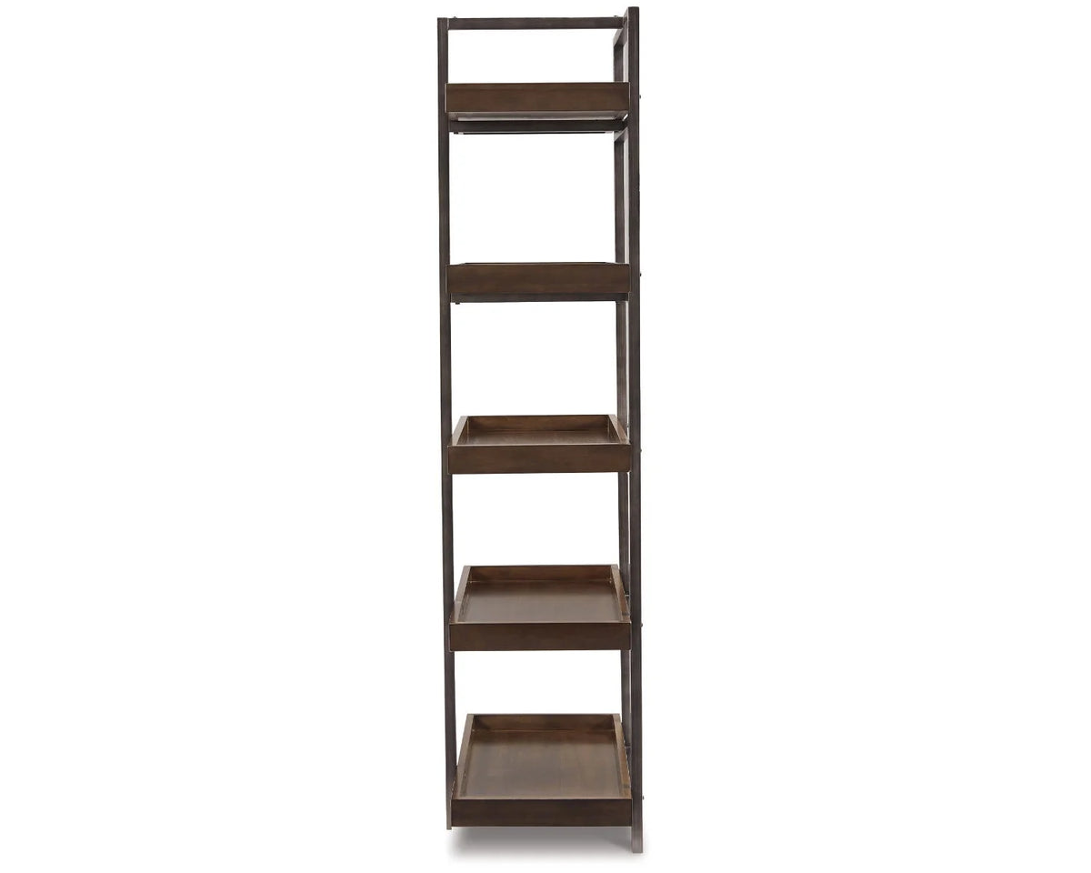 Industrial Entertainment Center Bookcase, Brown C1107