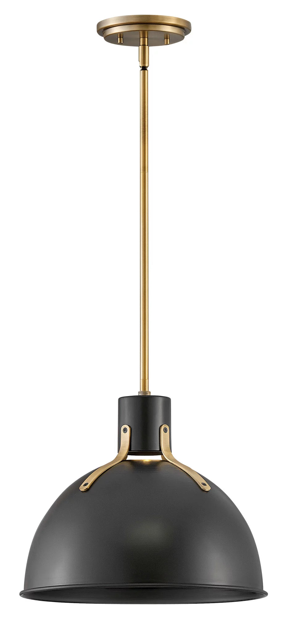 14 Inch 6.5W 1 LED Small Pendant Satin Black Finish M86344
