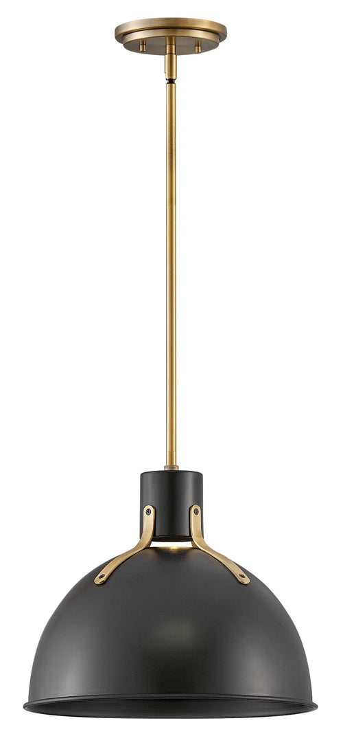 14 Inch 6.5W 1 LED Small Pendant Satin Black Finish M86344