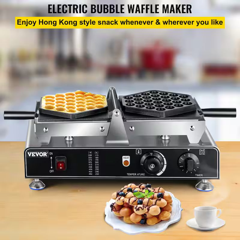 Commercial Bubble Waffle Maker Electric 1500W K2370