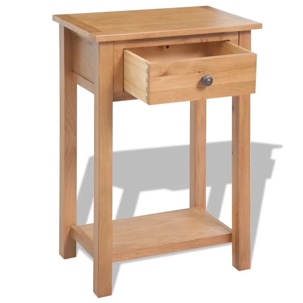 Solid Oak Wood Console Table F6057
