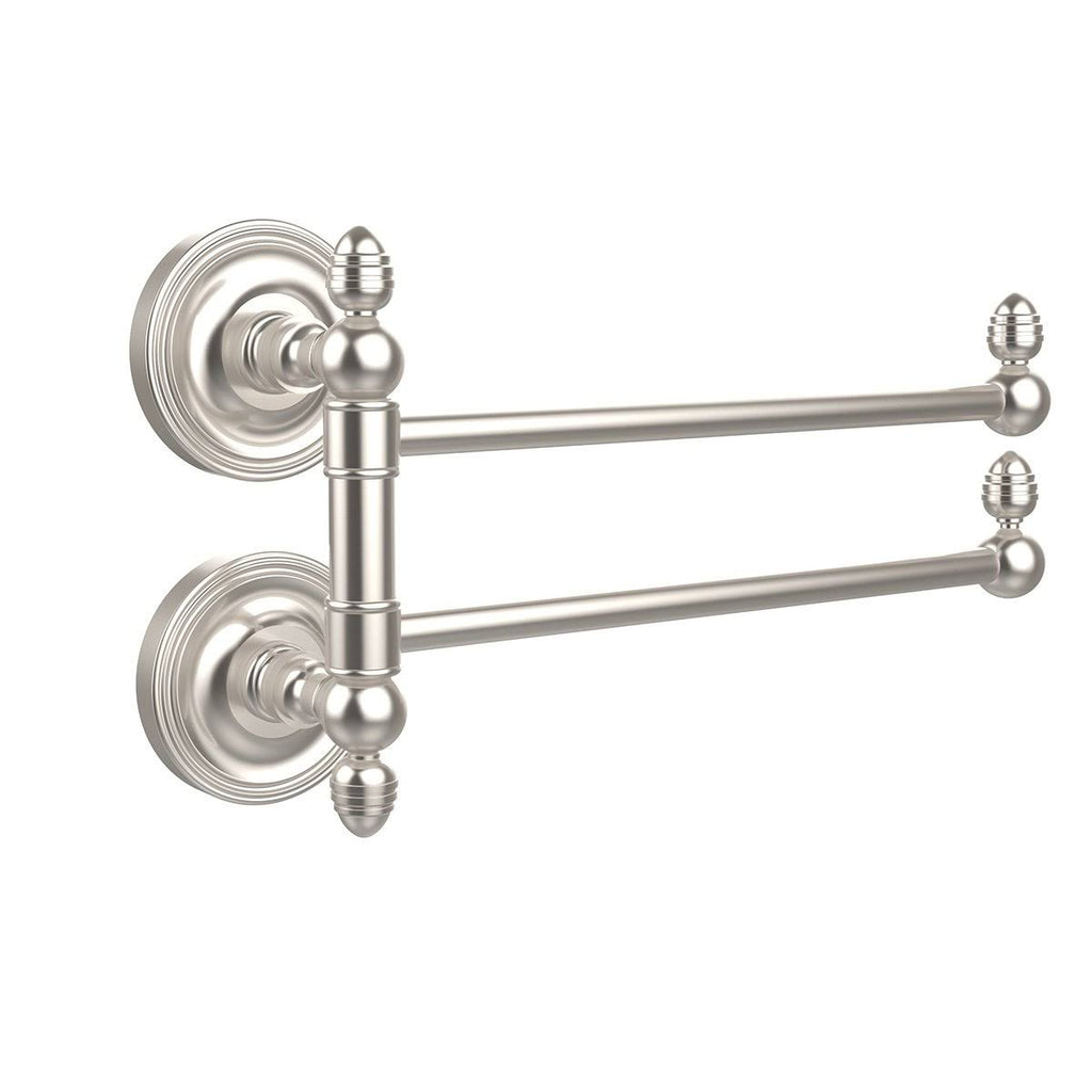 Satin Chrome Swing Arm Towel Rail D2530