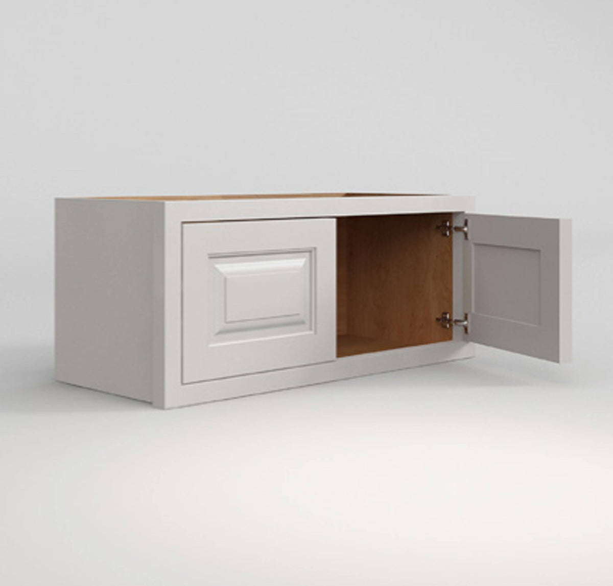 Wide Bridge Vintage White Inset Wall Cabinet - Double Door 12 C817663