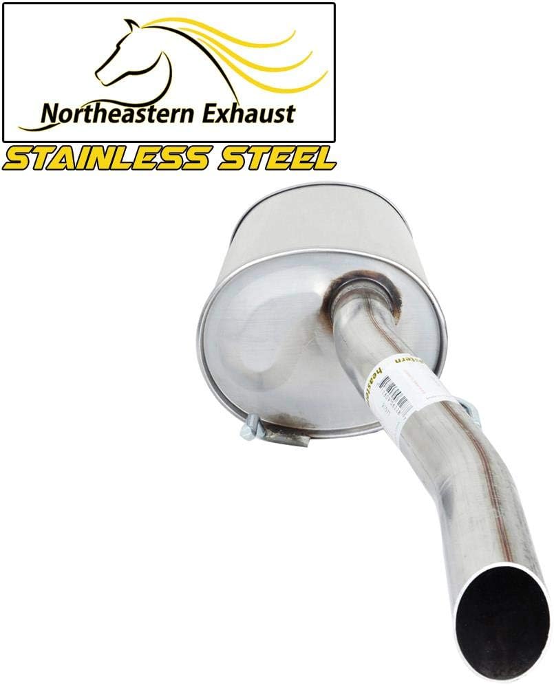 Stainless Steel Resonator Muffler Pipe Exhaust System Kit U34430