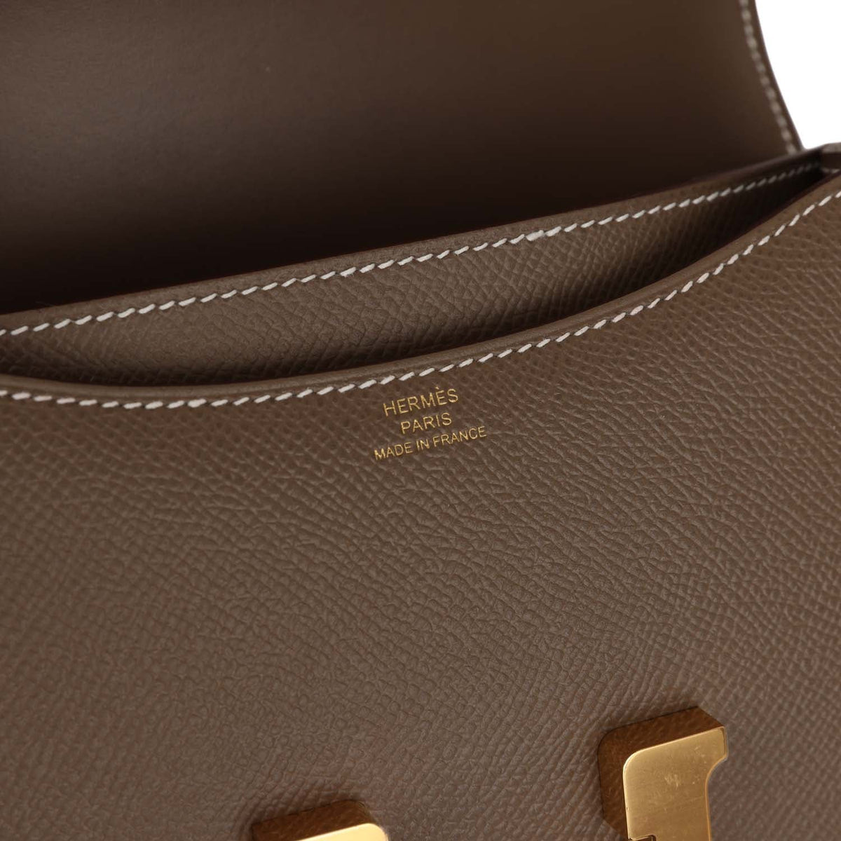 Etoupe Epsom Leather Shoulder Bag N637790