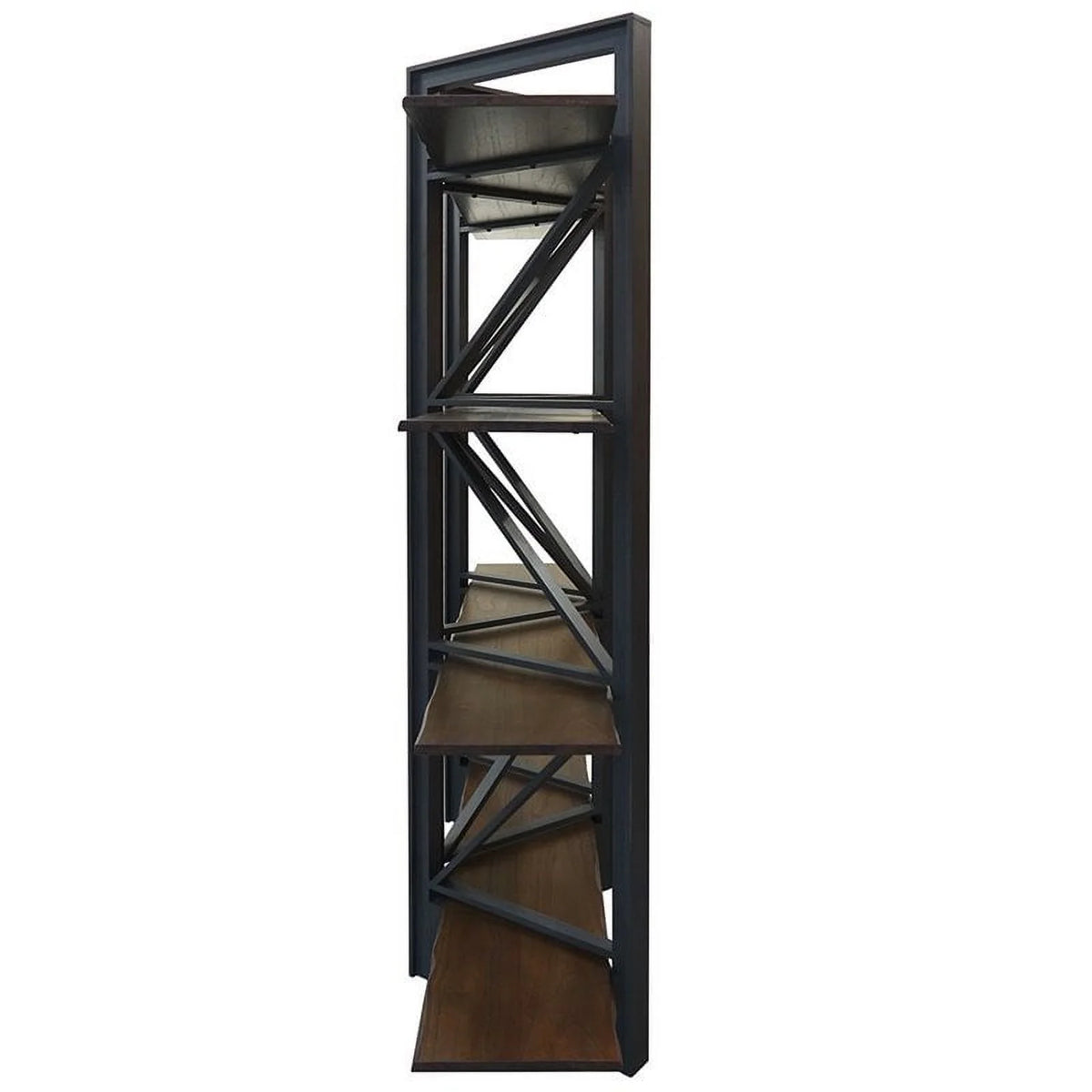 Graphite Grey Brown Bookcase J7941