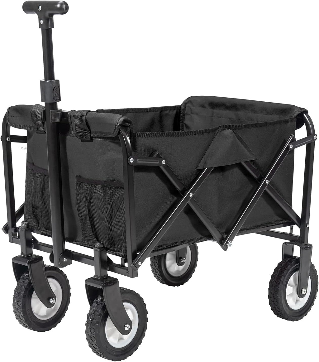 Collapsible Folding Wagon Utility Pull Cart Blue C421293