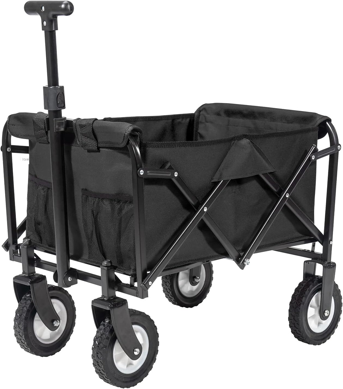 Collapsible Folding Wagon Utility Pull Cart Blue C421293