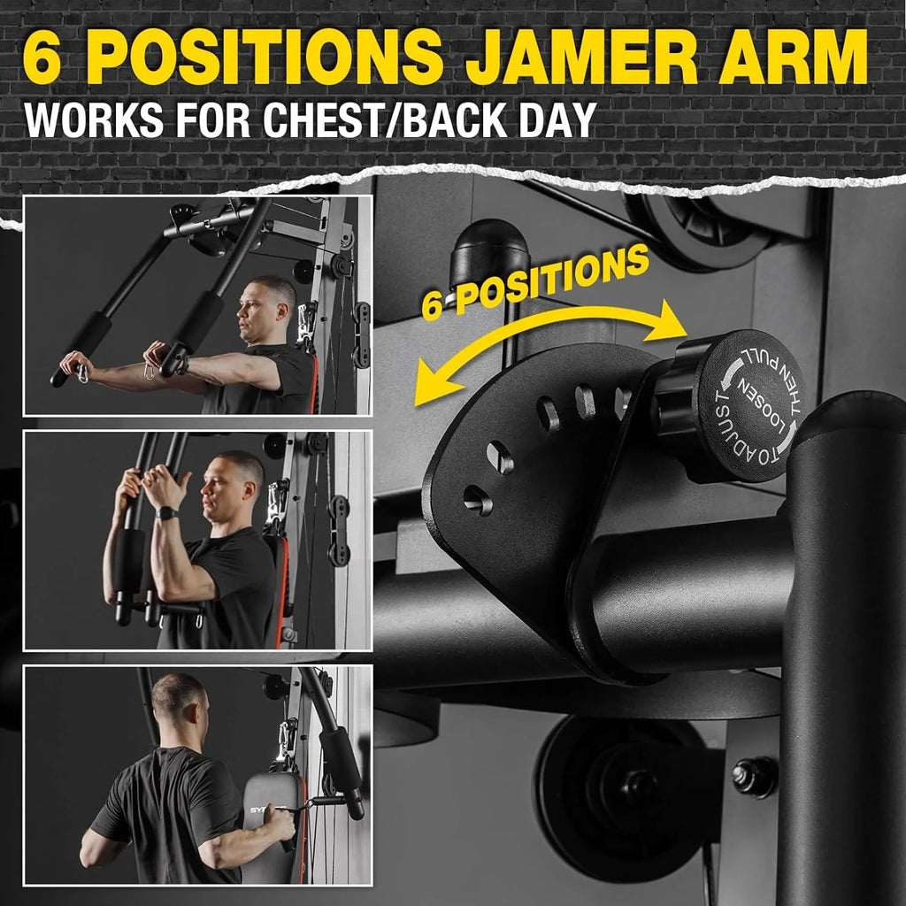 Home Gym Station with 150LBS Weight Stack C856