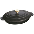 Cast Iron Oval Covered Baking Dish O96618