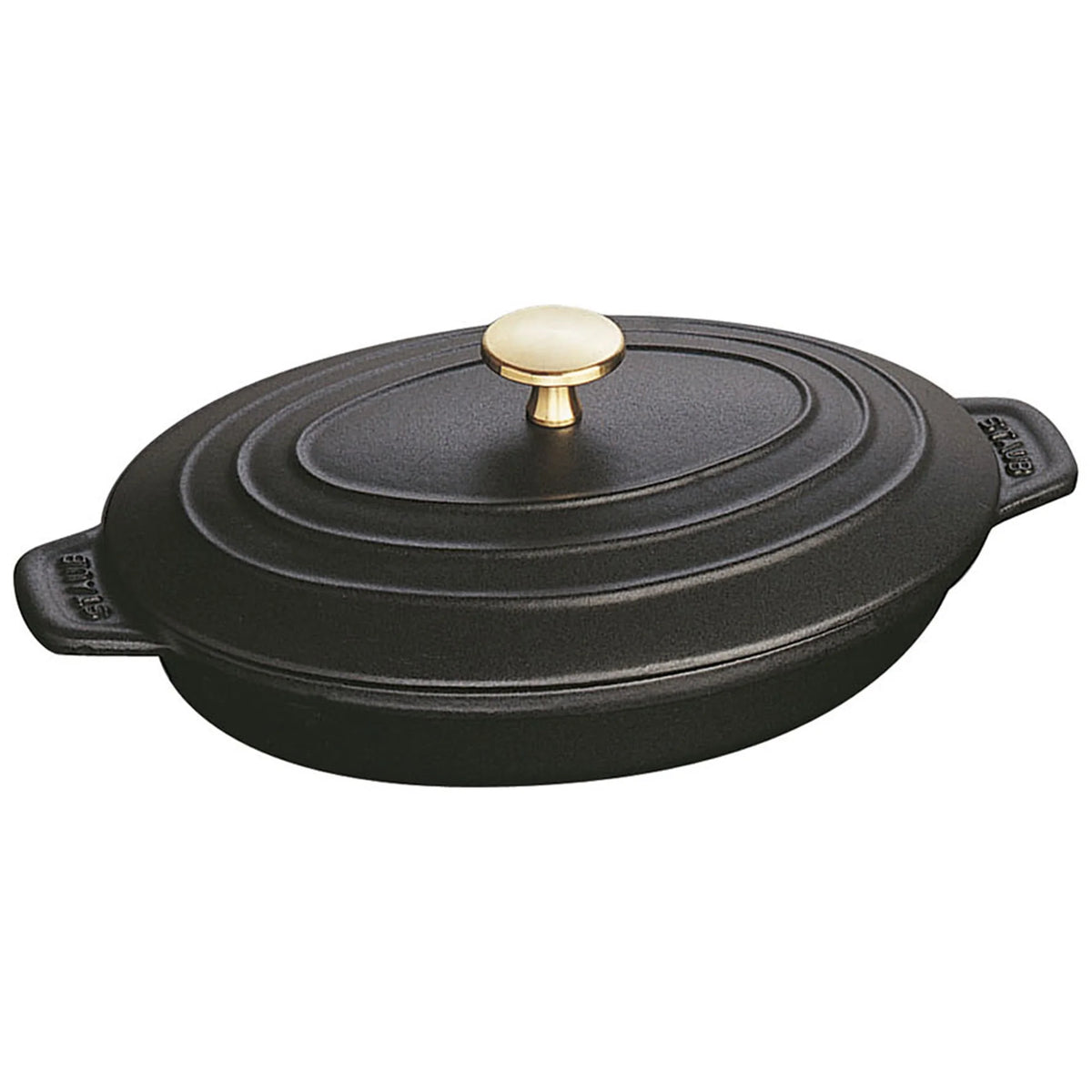 Cast Iron Oval Covered Baking Dish O96618