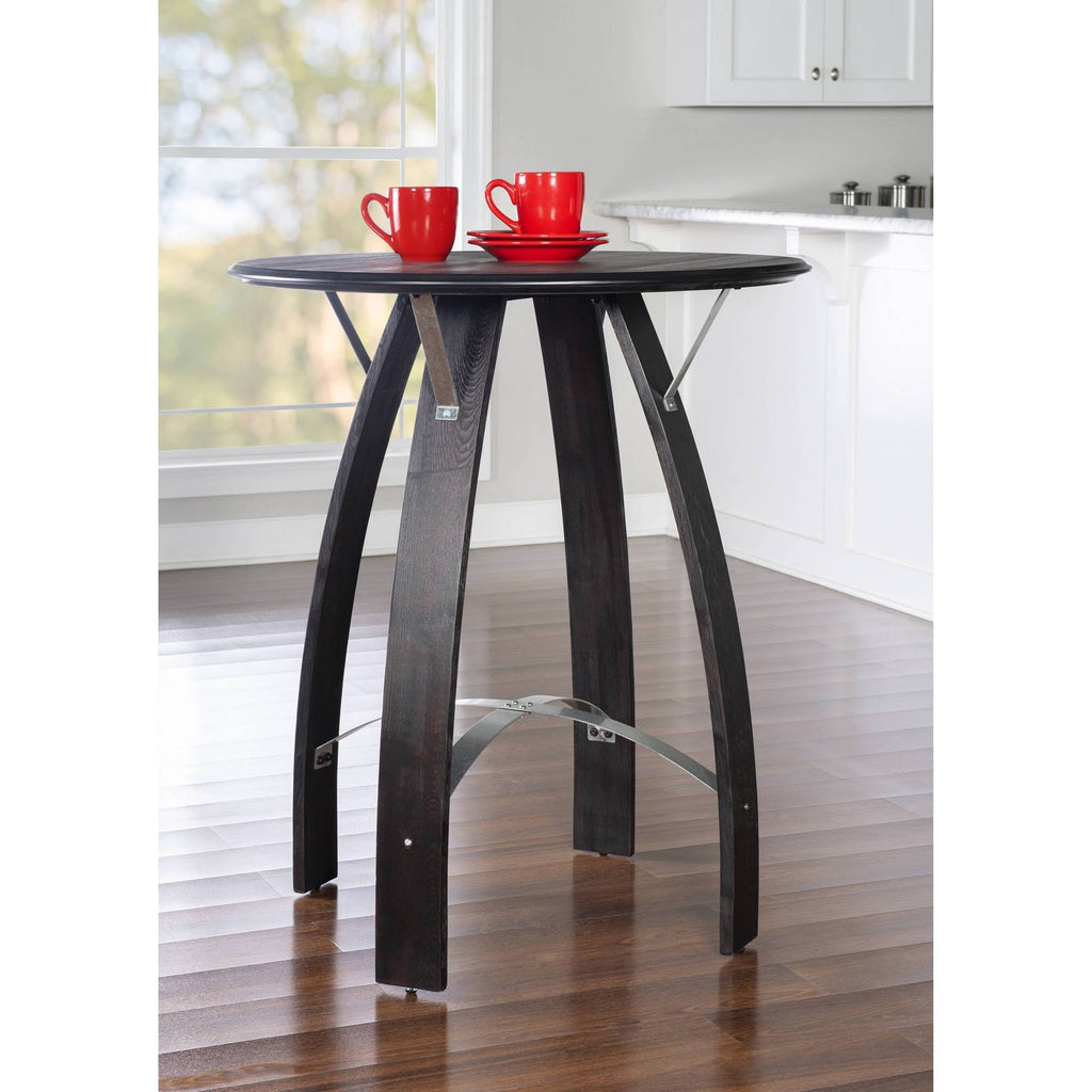 Rustic Dark Brown Bar Height Pub Table R445198
