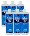 1 Quart Bottle 6 Pack Pool Spa Metal Out Chemical M4217