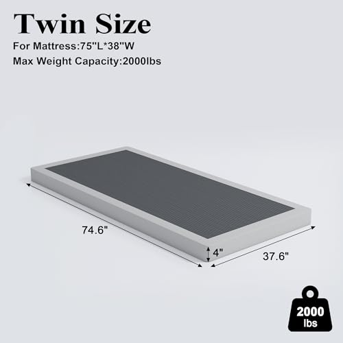 4 Inch Full Size Metal Box Spring Y44552